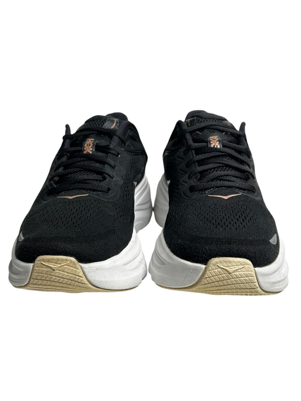 Hoka One One W Bondi 9 Running Shoes Black Rose Gold Womens Size 9.5 B - Picture 4 of 10